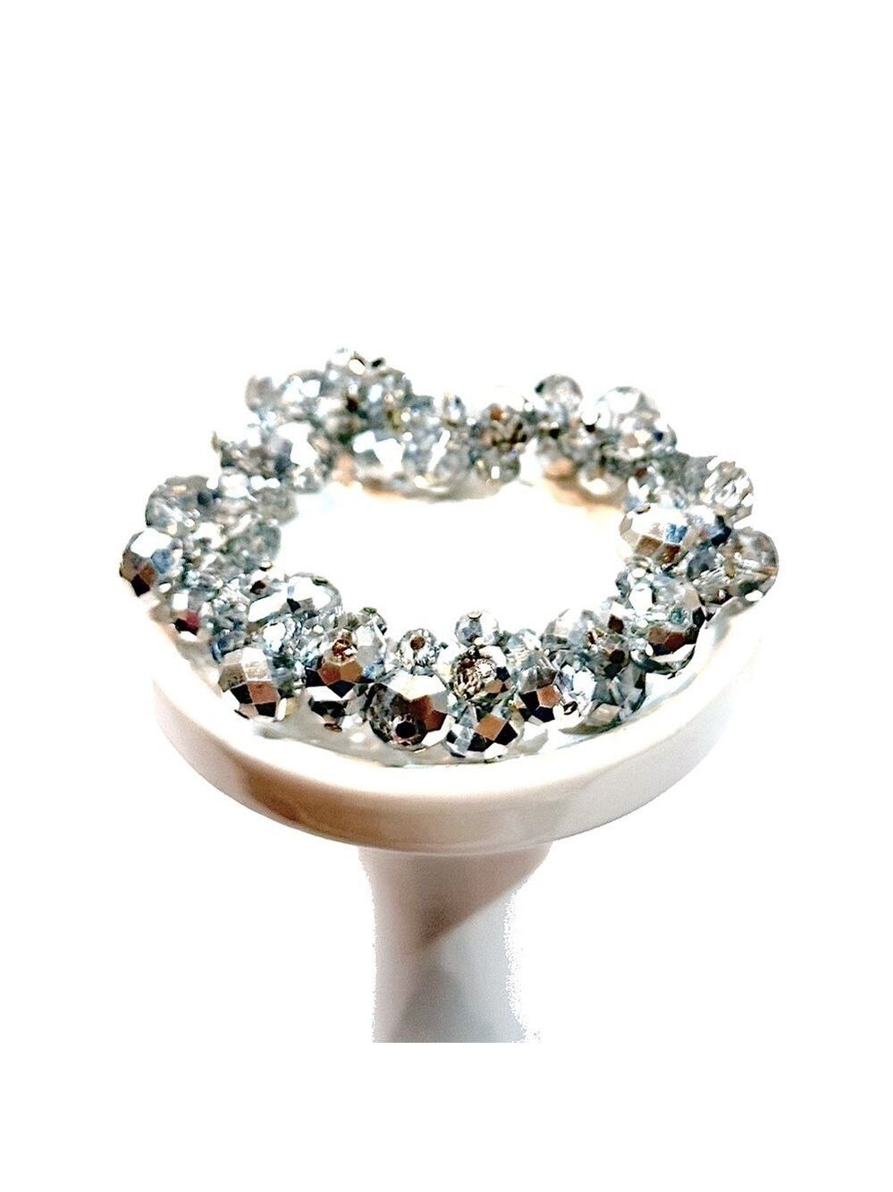WHITE HOUSE BLACK MARKET Crystal Bauble Elastic Bracelet 💎NEW!💎 - Picture 6 of 7
